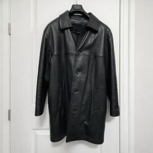 Vintage Made in Korea Mens Leather Coat